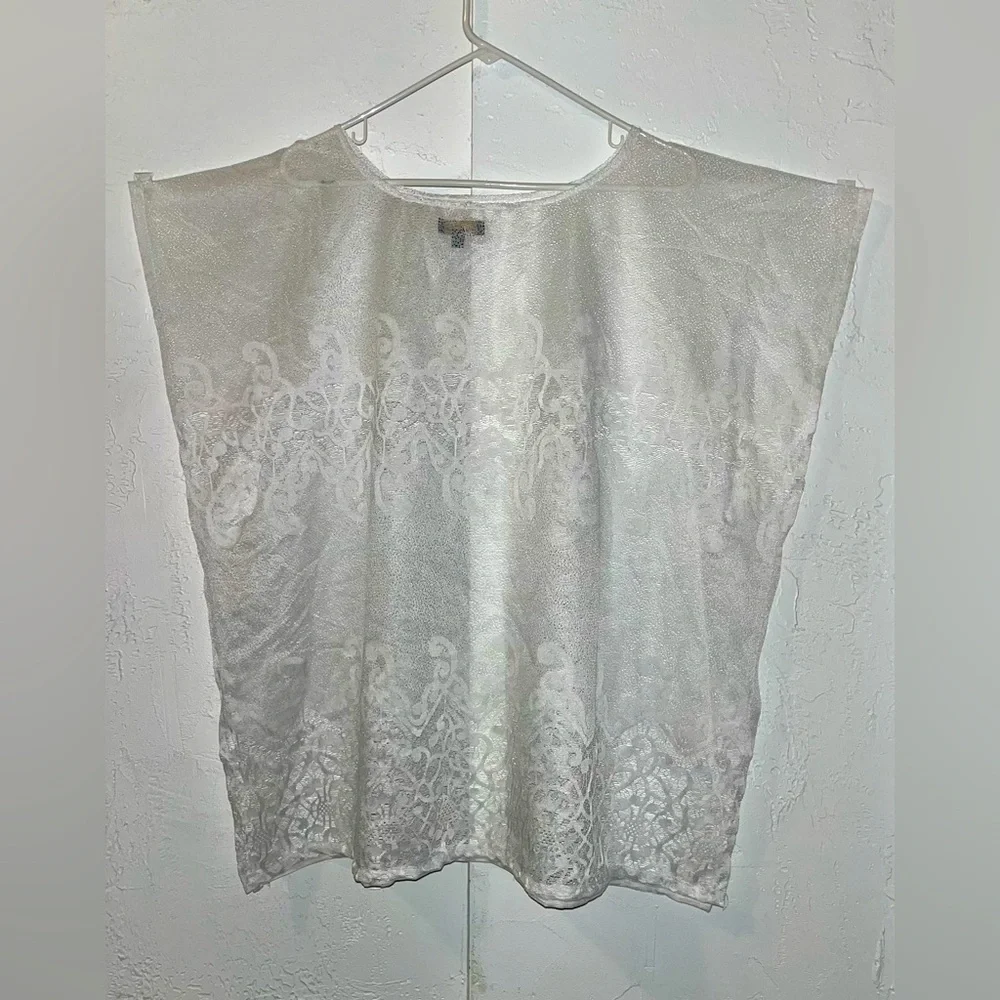 Ana & Rose White Lace Beach Cover Up